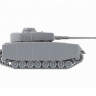 Склеиваемая пластиковая модель Немецкий средний танк Т-4Н. Масштаб 1:100