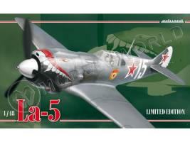 Склеиваемая пластиковая модель Советского истребителя La-5 Limited Edition. Масштаб 1:48