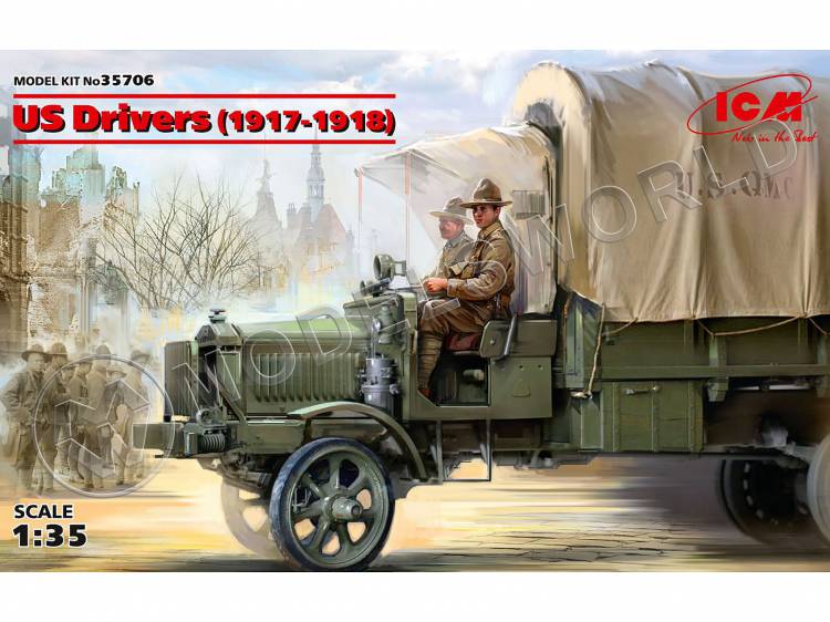 Фигуры Водители США 1917-1918 гг. Масштаб 1:35 - фото 1