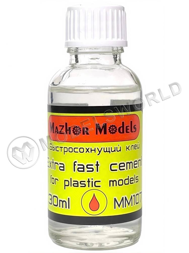 Клей модельный Mazhor Models супертекучий (Extra fast салатовый), стекло, 30 мл - фото 1