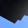 Черный пластик 0.5 мм, 3 листа 15х30 см