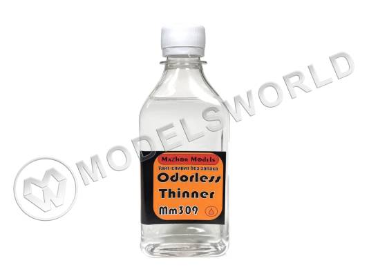 Разбавитель для смывок Mazhor Models (Уайт-спирит без запаха Odorless thiner), 250 мл