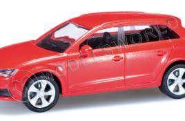 Модель автомобиля Audi A3 Sportback, ярко-красный. H0 1:87
