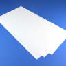 Белый пластик 0.75 мм, 2 листа 15х30 см
