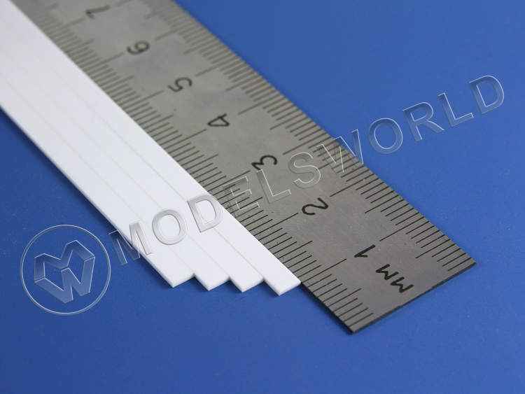 Полоска пластиковая для масштаба S, 0.8х3.2 мм, 10 шт - фото 1