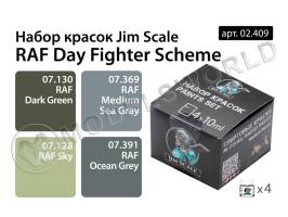 Набор спиртовых красок Jim Scale "RAF Day Fighter Scheme"