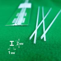 ABS пластик двутавр 1х2 мм, длина 250 мм, 4 шт