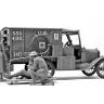 Склеиваемая пластиковая модель автомобиля Model T 1917 санитарная, с американским медицинским персоналом. Масштаб 1:35