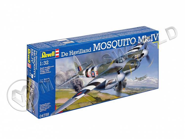 Склеиваемая пластиковая модель Британский бомбардировщик Mosquito Mk. IV. Масштаб 1:32 - фото 1