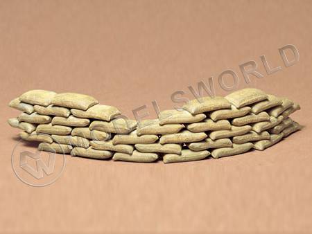 Мешки с песком для баррикад и бронетехники (48 шт). Масштаб 1:35