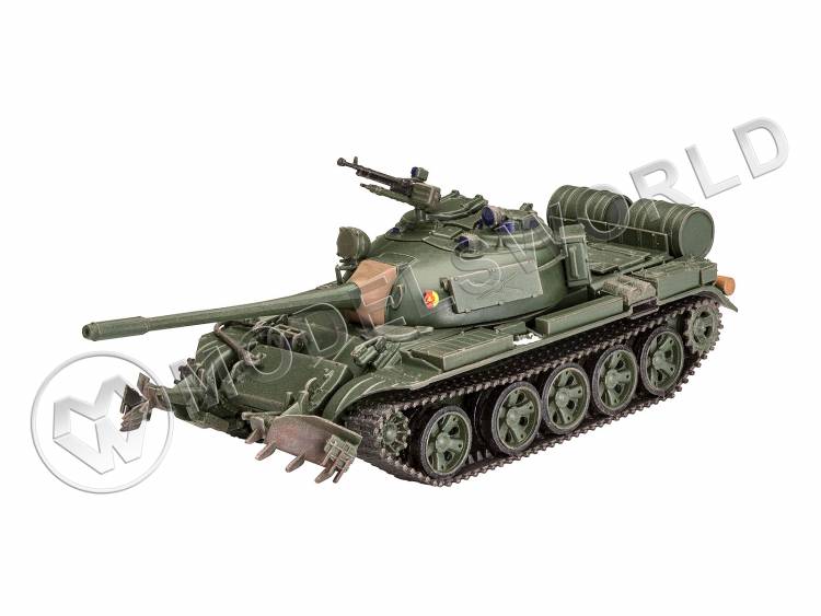 Склеиваемая пластиковая модель Советский танк с минным тралом КМТ-6/ЕМТ-5. Масштаб 1:72 - фото 1