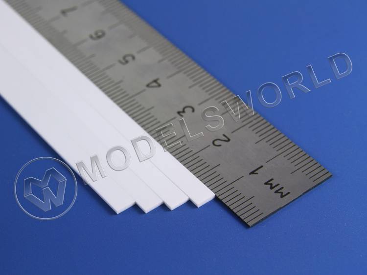 Полоска пластиковая для масштаба S, 0.8х4.0 мм, 9 шт