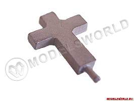 Крест католический 14 мм, 6 шт. - фото 1