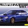 Склеиваемая пластиковая модель автомобиль Subaru Impreza WRX STI 2003. Масштаб 1:24