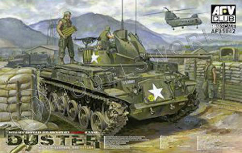 Склеиваемая пластиковая модель M42A1 Duster (поздний тип) Война во Вьетнаме. Масштаб 1:35 - фото 1