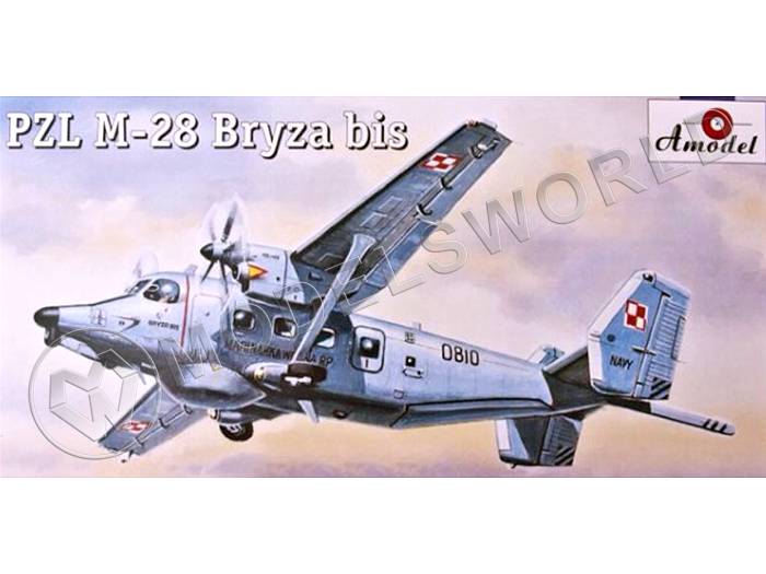 Склеиваемая пластиковая модель самолета PZL M-28 Bryza bis. Масштаб 1:144 - фото 1