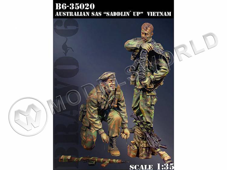 Фигуры Военные австралийской SAS, Вьетнам. Масштаб 1:35 - фото 1