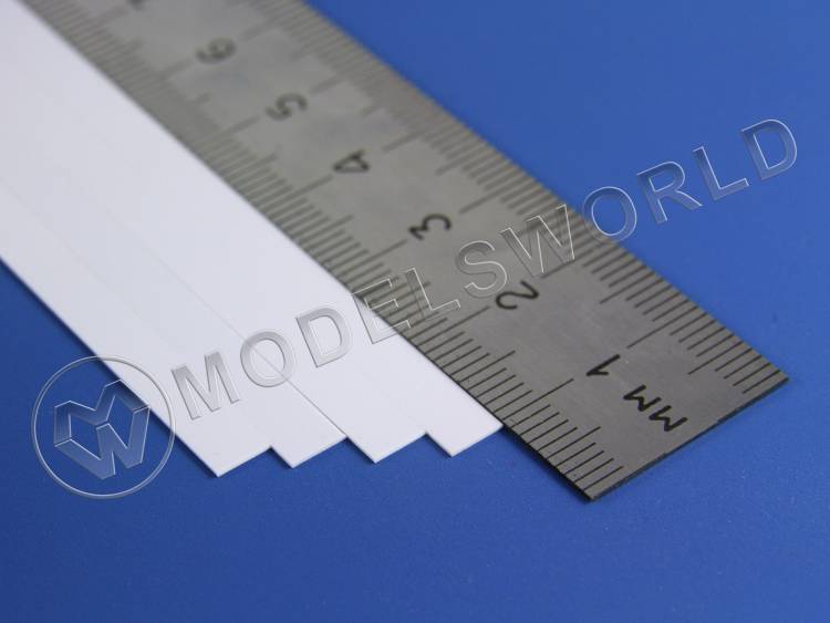 Полоска пластиковая для масштаба S, 0.8х4.8 мм, 9 шт