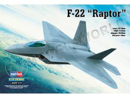 Склеиваемая пластиковая модель Американский истребитель F-22A Raptor. Масштаб 1:72