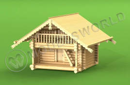 Набор для постройки модели Амбара из села Коккойла (Кижи) . Масштаб 1:72