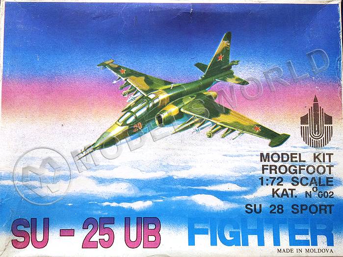 Склеиваемая пластиковая модель учебно-боевой штурмовик Su-25UB (SU-28 Sport). Масштаб 1:72 - фото 1
