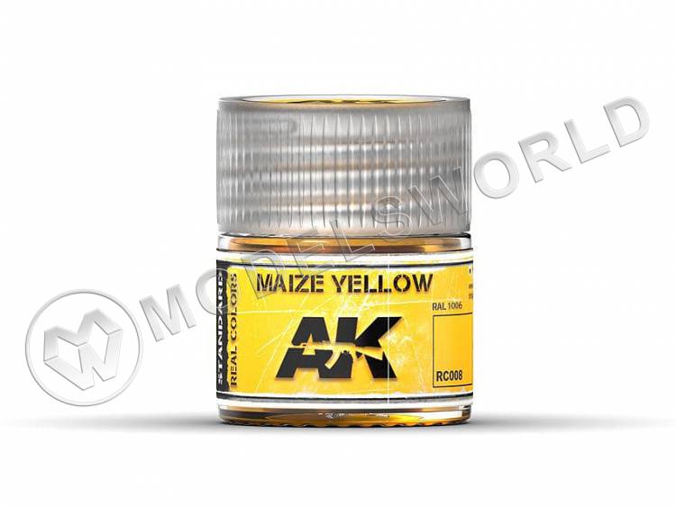 Акриловая лаковая краска AK Interactive Real Colors. Maize Yellow. 10 мл - фото 1