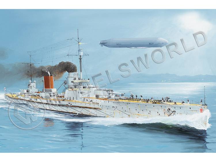 Склеиваемая пластиковая модель Германский линейный крейсер ВМС SMS Seydlitz (Зейдлиц). Масштаб 1:350 - фото 1