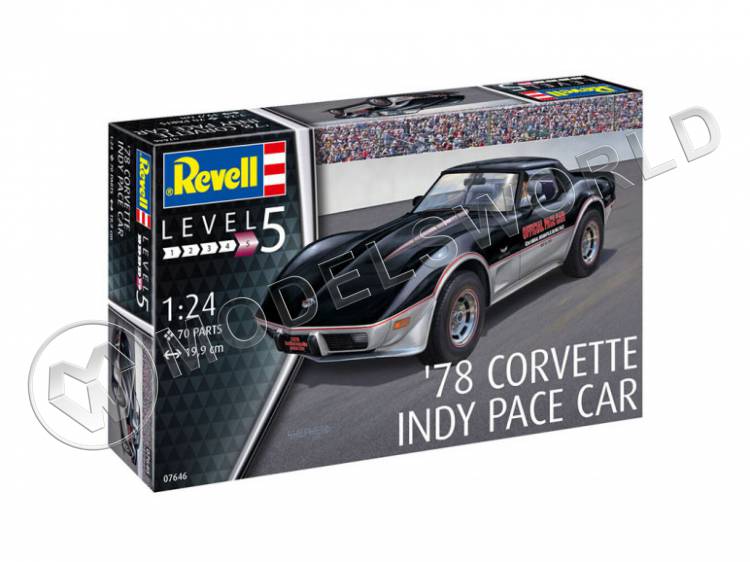 Склеиваемая пластиковая модель Спортивный автомобиль '78 Corvette (C3) Indy Pace Car. Масштаб 1:24 - фото 1