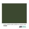 Акриловая лаковая краска AK Interactive Real Colors. Olive Green/USMC Green RAL 6003/FS34095. 10 мл