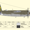 Склеиваемая пластиковая модель Американский средний бомбардировщик-торпедоносец Мартин B-26 «Мародёр». Масштаб 1:72