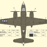 Склеиваемая пластиковая модель Американский средний бомбардировщик-торпедоносец Мартин B-26 «Мародёр». Масштаб 1:72