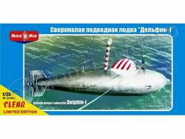 Склеиваемая пластиковая модель Сверхмалая подводная лодка "Дельфин-1". Масштаб 1:35