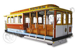 Набор для постройки модели канатного трамвая SAN FRANCISCO. Масштаб 1:22