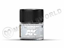 Акриловая лаковая краска AK Interactive Real Colors. Silbergrau-Silver Grey RAL 7001. 10 мл