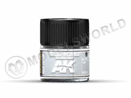 Акриловая лаковая краска AK Interactive Real Colors. Silbergrau-Silver Grey RAL 7001. 10 мл