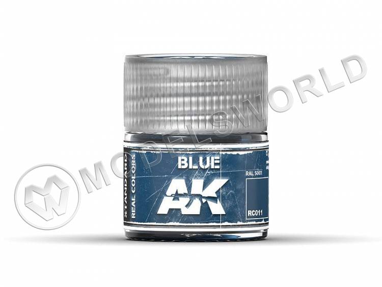Акриловая лаковая краска AK Interactive Real Colors. Blue. 10 мл - фото 1