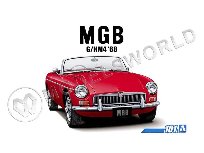 Склеиваемая пластиковая модель автомобиль BLMC G/HM4 MG-B MＫ-2 '68. Масштаб 1:24 - фото 1