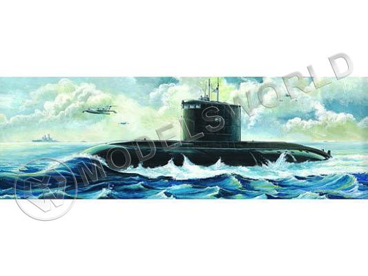 Склеиваемая пластиковая модель Российская ударная подводная лодка класса. Масштаб 1:144