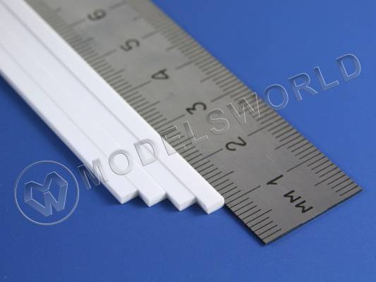 Полоска пластиковая для масштаба S, 1.6х3.2 мм, 9 шт