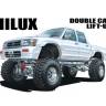 Склеиваемая пластиковая модель Toyota HiLux Pickup Double Cab Lift Up '94. Масштаб 1:24