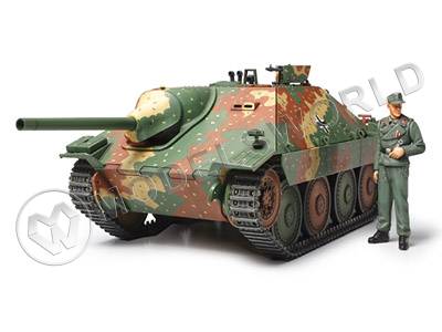 Склеиваемая пластиковая модель немецкая САУ Hetzer Mid Production. Масштаб 1:35 - фото 1