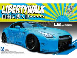 Склеиваемая пластиковая модель Nissan LB Works R35 GT-R Ver.1. Масштаб 1:24