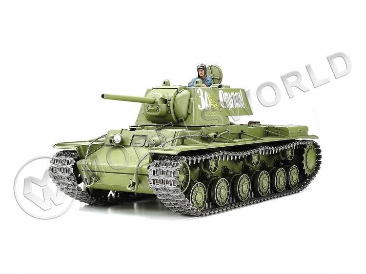 Склеиваемая пластиковая модель Советский тяжелый танк КВ-1, образца 1941 г. Масштаб 1:35 - фото 1