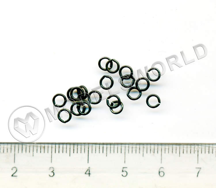 Кольцо, черненая латунь, 4 мм, 30 шт - фото 1