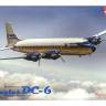 Склеиваемая пластиковая модель Самолета Douglas DC-6. Масштаб 1:144