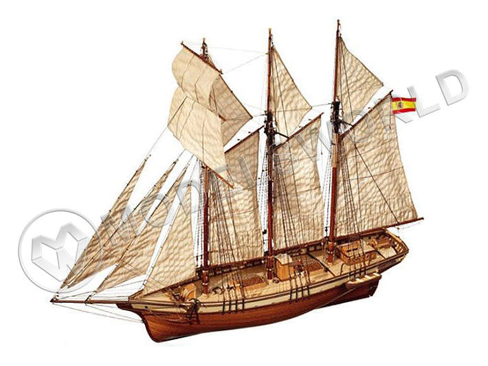 Набор для постройки модели корабля CALA ESMERALDA. Масштаб 1:58 - фото 1