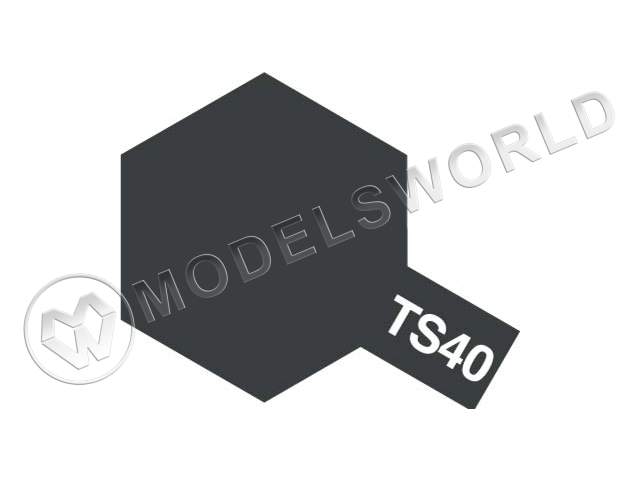 Краска-спрей TS-40 Черная металлик (Metallic Black) - фото 1