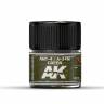 Акриловая лаковая краска AK Interactive Real Colors. AMT-4 / A-24M Green. 10 мл