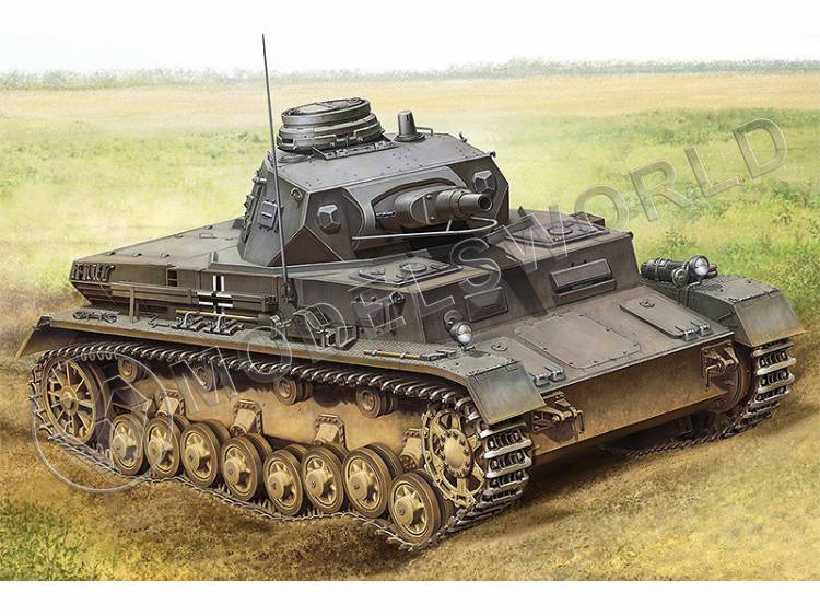 Склеиваемая пластиковая модель Немецкий танк Panzerkampfwagen IV Ausf B. Масштаб 1:35 - фото 1