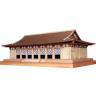 Набор для постройки модели Павильон храма Horyu-Ji. Масштаб 1:150